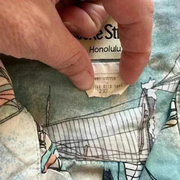 Cooke Street Sailboat Hawaiian Shirt 2XL - Picture 5 of 6